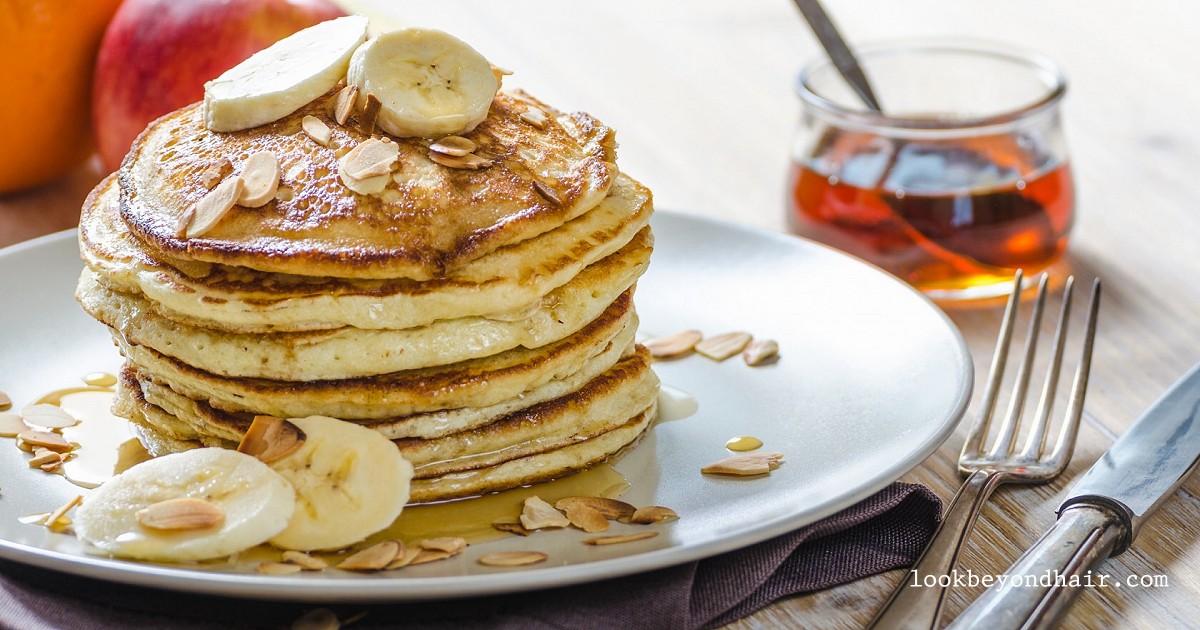 Wheat Free Almond Pancakes | Look Beyond Hair