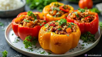 Vegetables for Hair Health: Stuffed Bell Peppers Recipe for Stronger, Shinier Hair | Marcey Grant, Look Beyond Beauty